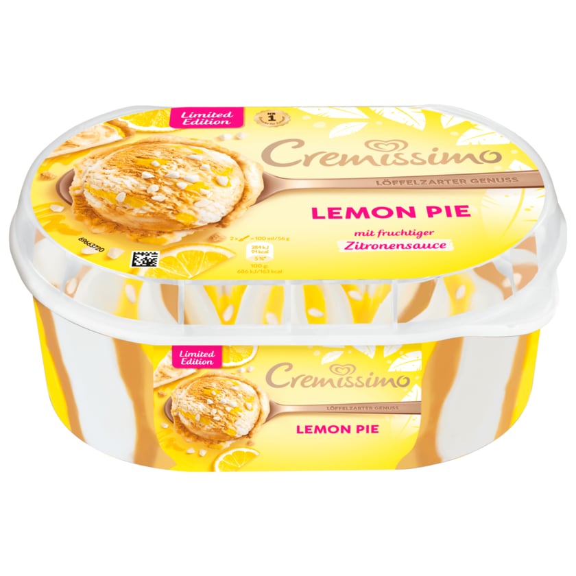 Cremissimo Eiscreme Lemon Pie 900ml